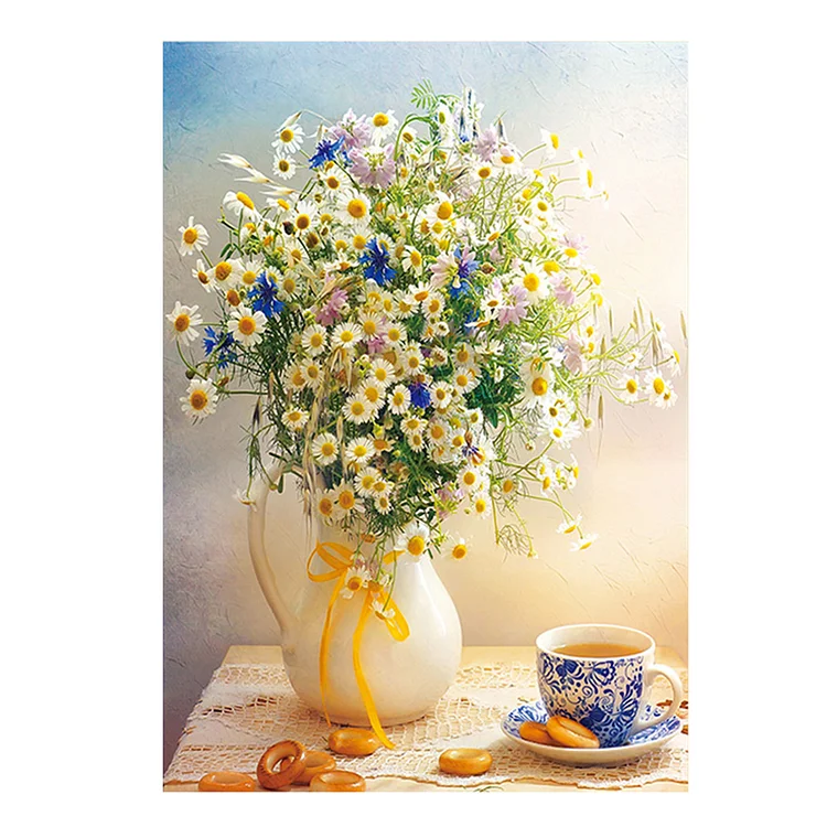 Flower 11CT Stamped Cross Stitch 51*61CM