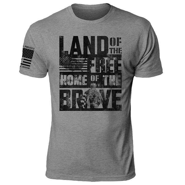 Men's Land Of The Free Printed Outdoor Casual Short Sleeve T-Shirt-Compassnice®