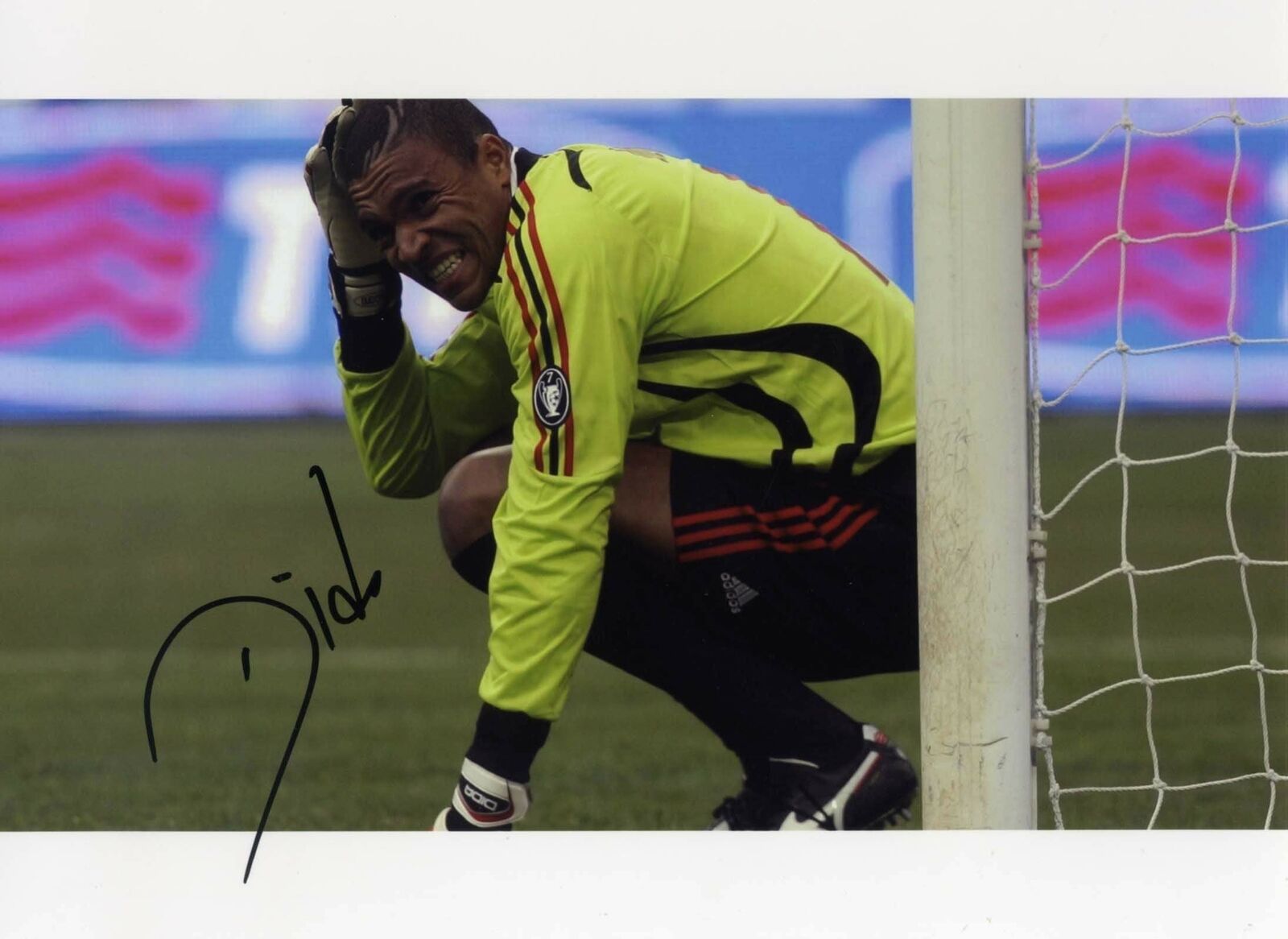 BRAZILIAN GOALKEEPER Dida AC MILAN autograph, IP signed Photo Poster painting