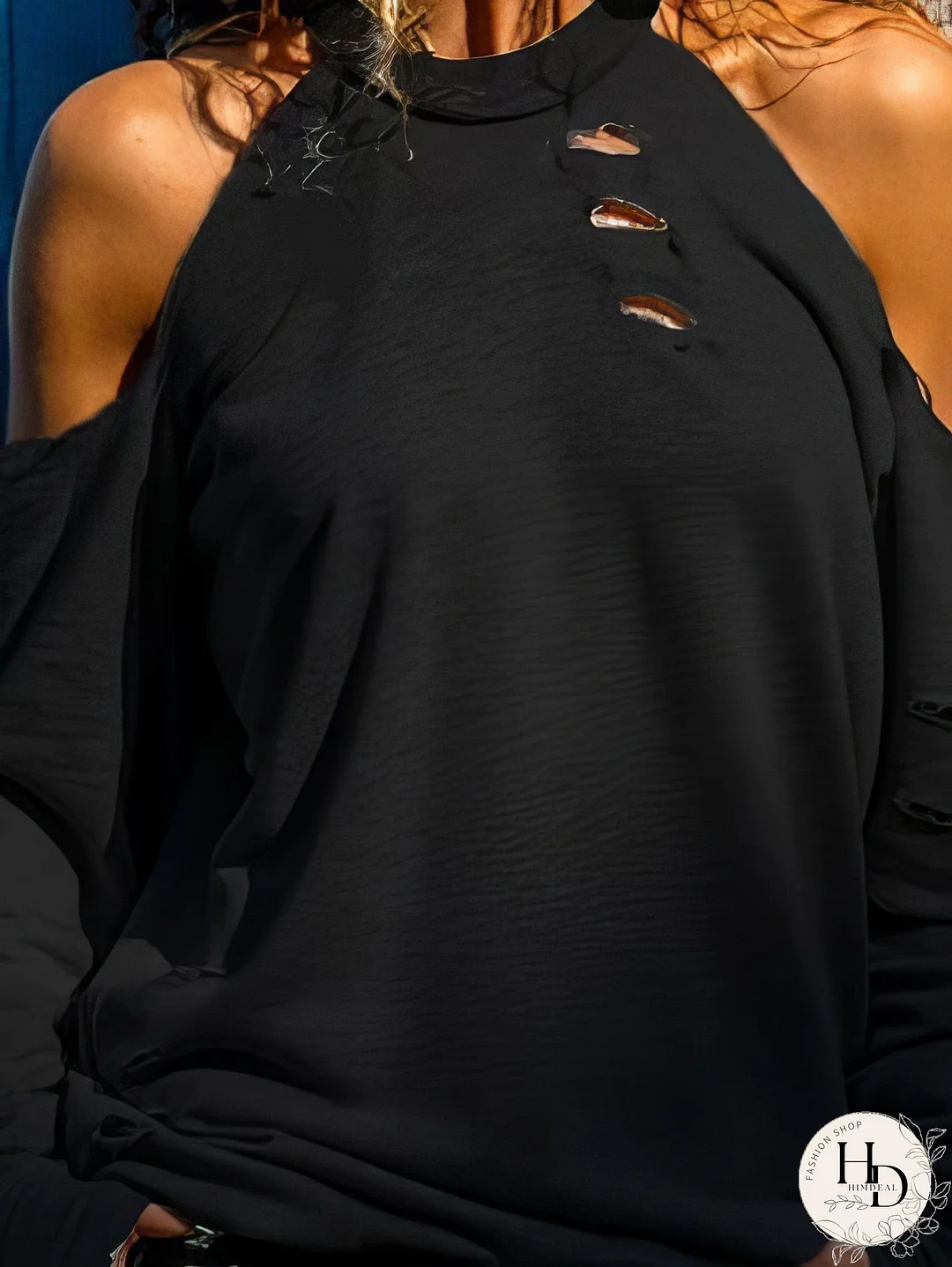 Versatile Cold Shoulder Sweater