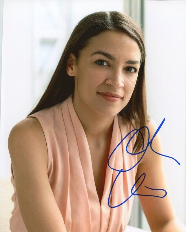 Alexandria Ocasio-Cortez AOC Autograph Signed Photo Poster painting ACOA COA