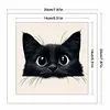 Black Cat-11CT/18CT Stamped/Counted Cross Stitch 60*40cm/20*20cm (Big Size)