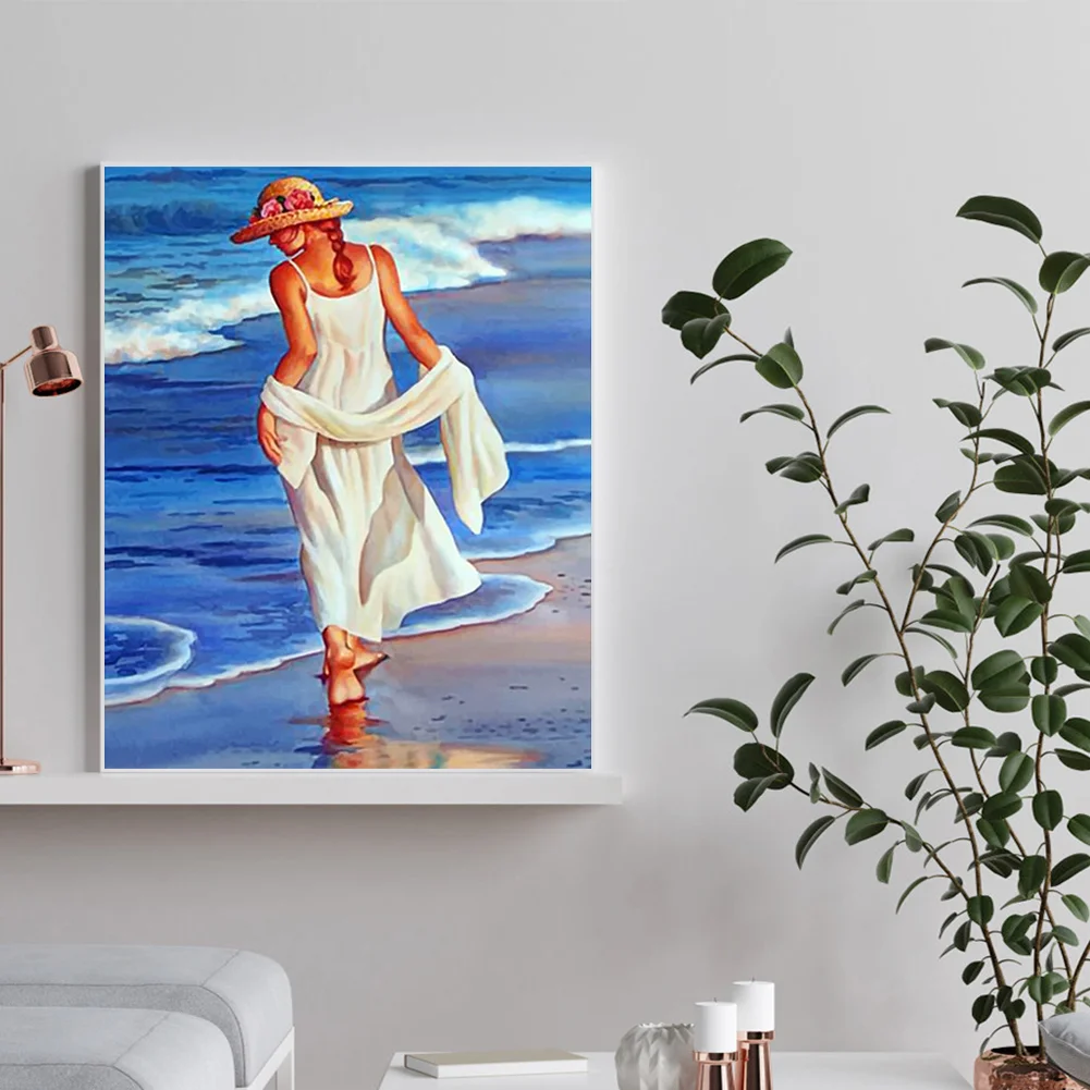 DIY Paint By Number 40*50cm - Beach Woman