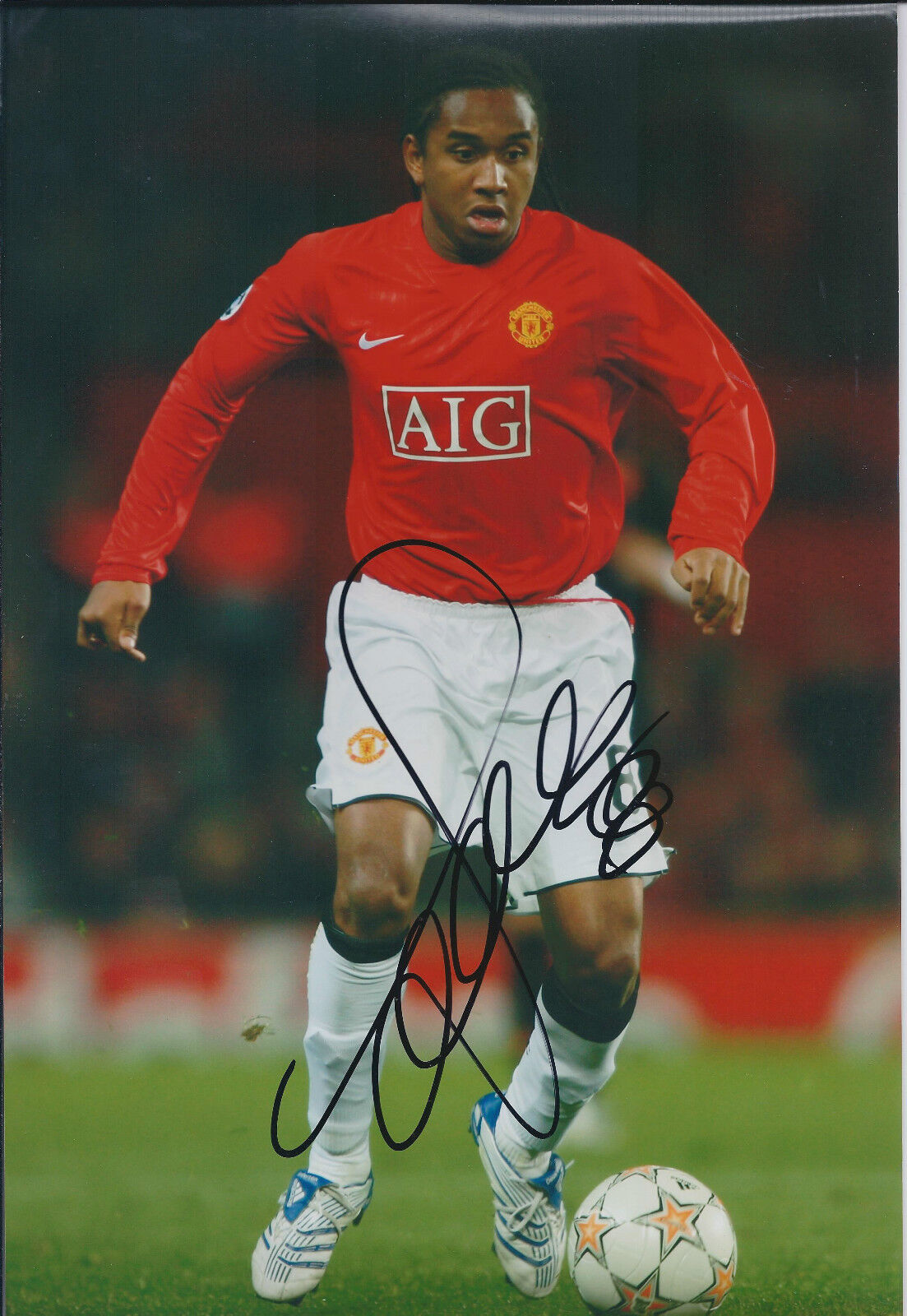 ANDERSON Signed Autograph 12x8 Photo Poster painting AFTAL COA Manchester United RARE