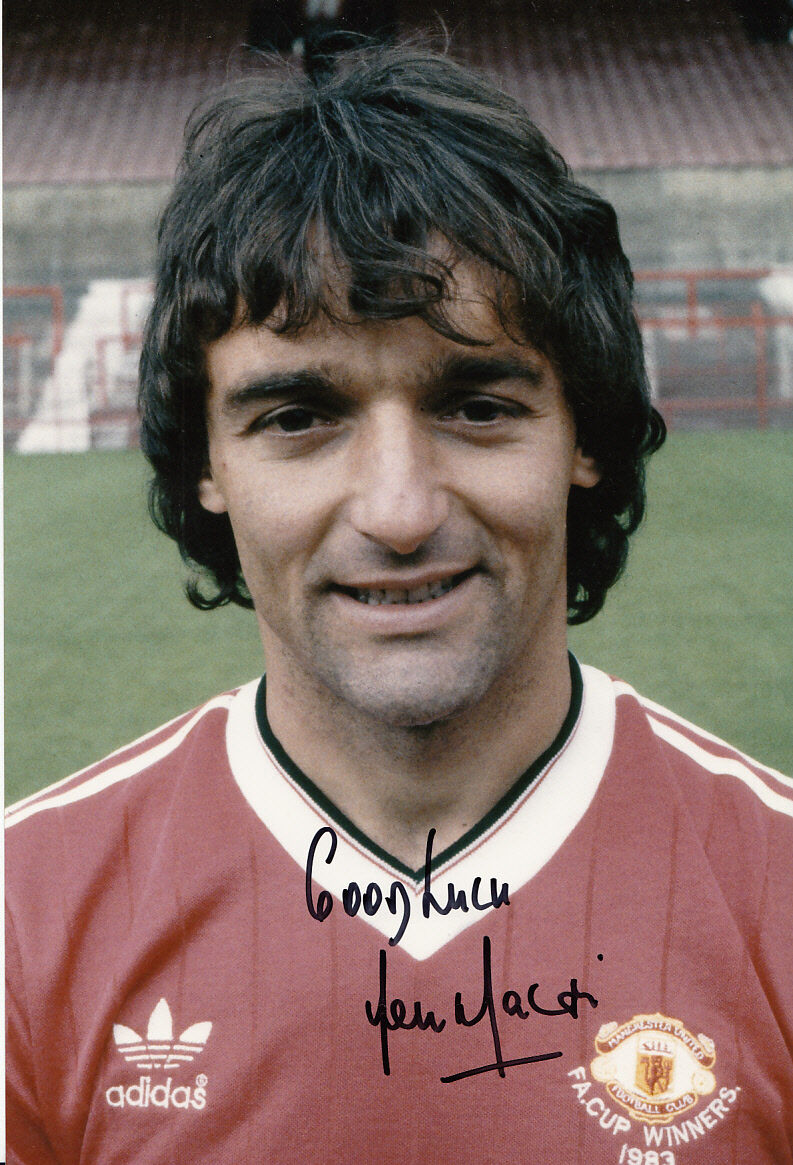 Manchester United Hand Signed Lou Macari Photo Poster painting 12x8 2.