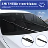 EMITHSUN OEM QUALITY 24" + 20" Premium All-Seasons Stable And Quiet Windshield Wiper Blades(Set of 2)