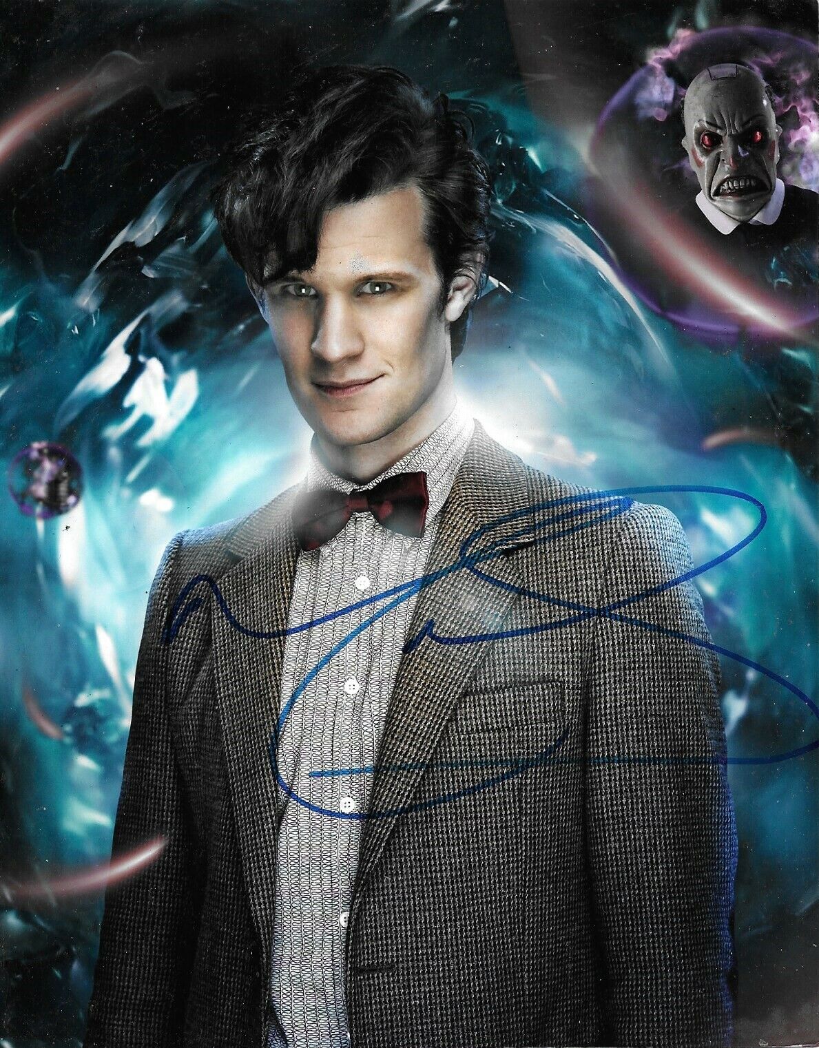 Matt Smith Signed Doctor Who 10x8 Photo Poster painting AFTAL