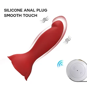 Wireless Remote Control Silicone Rose Vibrator