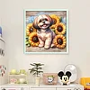 Shih Tzu Dog-11CT Stamped/Counted Cross Stitch 40*40cm tapestrymarket