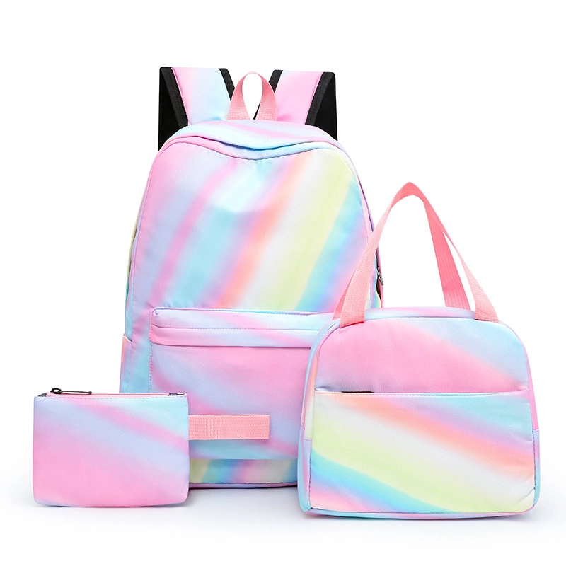 Three-piece Backpack Three-in-one Shoulder Bag Lunch Box Pencil Bag School Bag