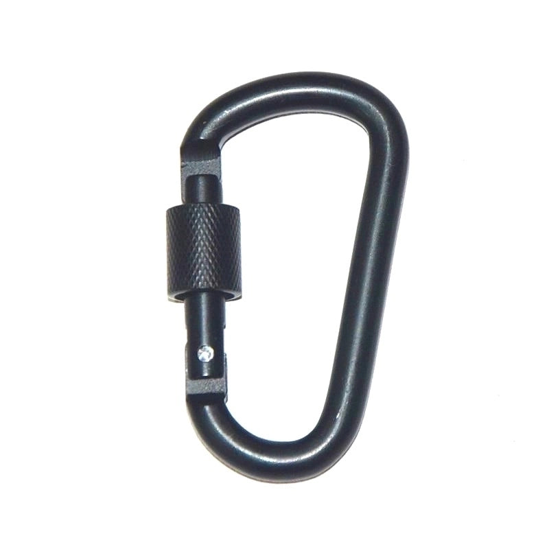 High Quality Bold 8cm D-shaped Aluminum Alloy With Lock Carabiner Backpack Buckle