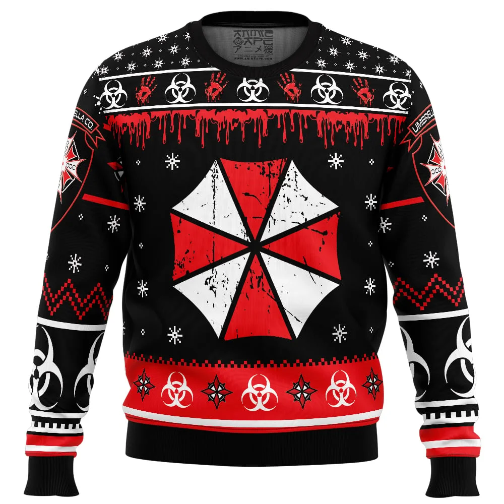 Umbrella Co. Resident Evil Ugly Christmas Sweatshirt