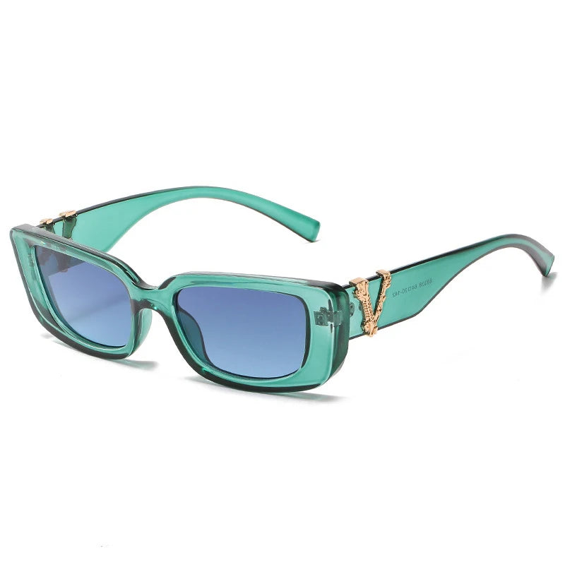 Llyge New Cat Eye Sunglasses Women Retro Small Square Sun Glasses High Quality Luxury Brand Designer Eyewear Vintage Women's Glasse llyge
