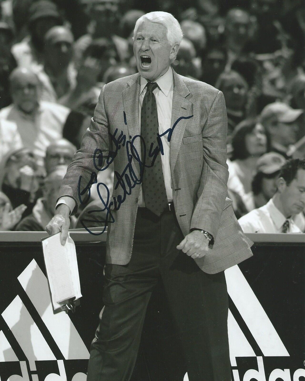 **GFA University of Arizona *LUTE OLSON* Signed 8x10 Photo Poster painting A13 COA**