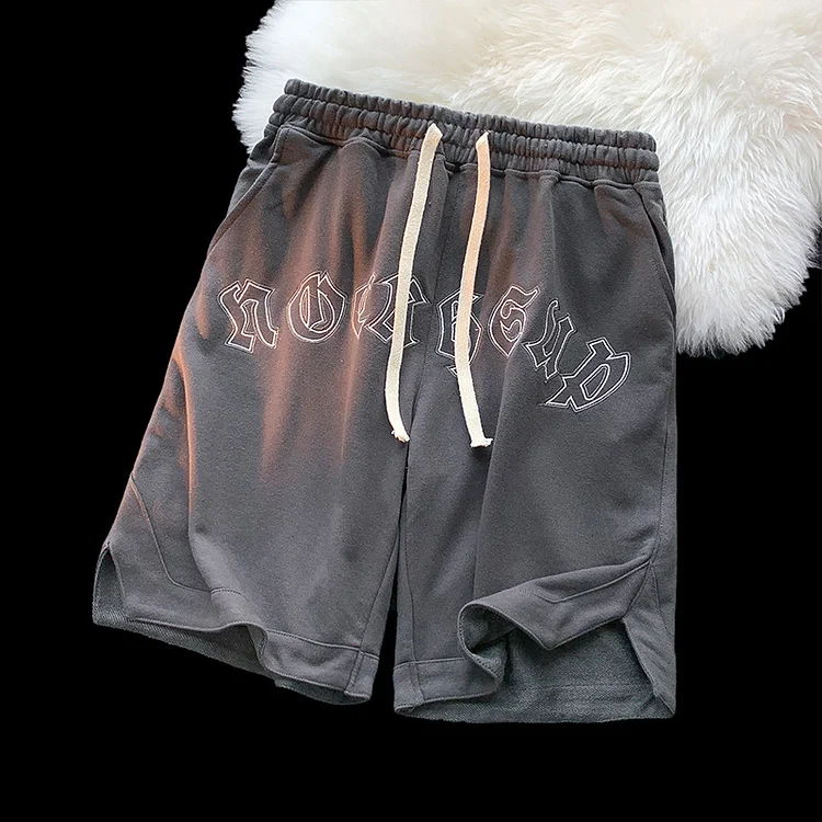 Hip Hop Wide Leg Slit Shorts