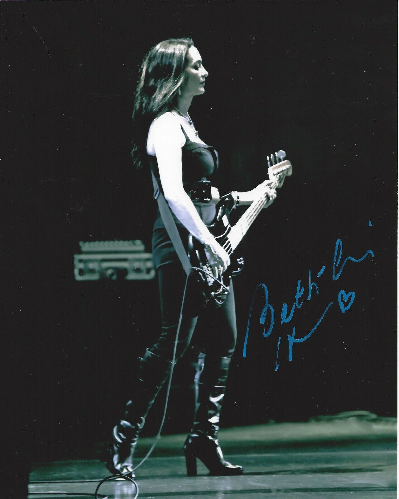 Beth-Ami Heavenstone Autographed 8x10 Alcatrazz Graham BonnetB258