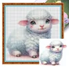 Cute Sheep-18CT Stamped Cross Stitch 20*20cm/7.87*7.87in