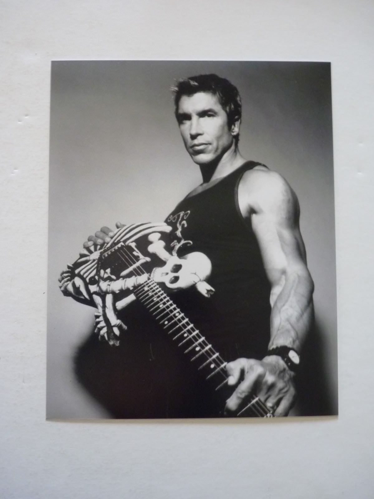 George Lynch Dokken 8x10 B&W Promo Photo Poster painting #3