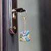 (US Only)PET Double Sided Special Shaped Easter Alphabet DIY Diamond Painting Keychain