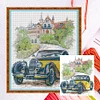 Yellow Classic Car - 14CT Counted Cross Stitch 26*30cm/10.24*11.81in