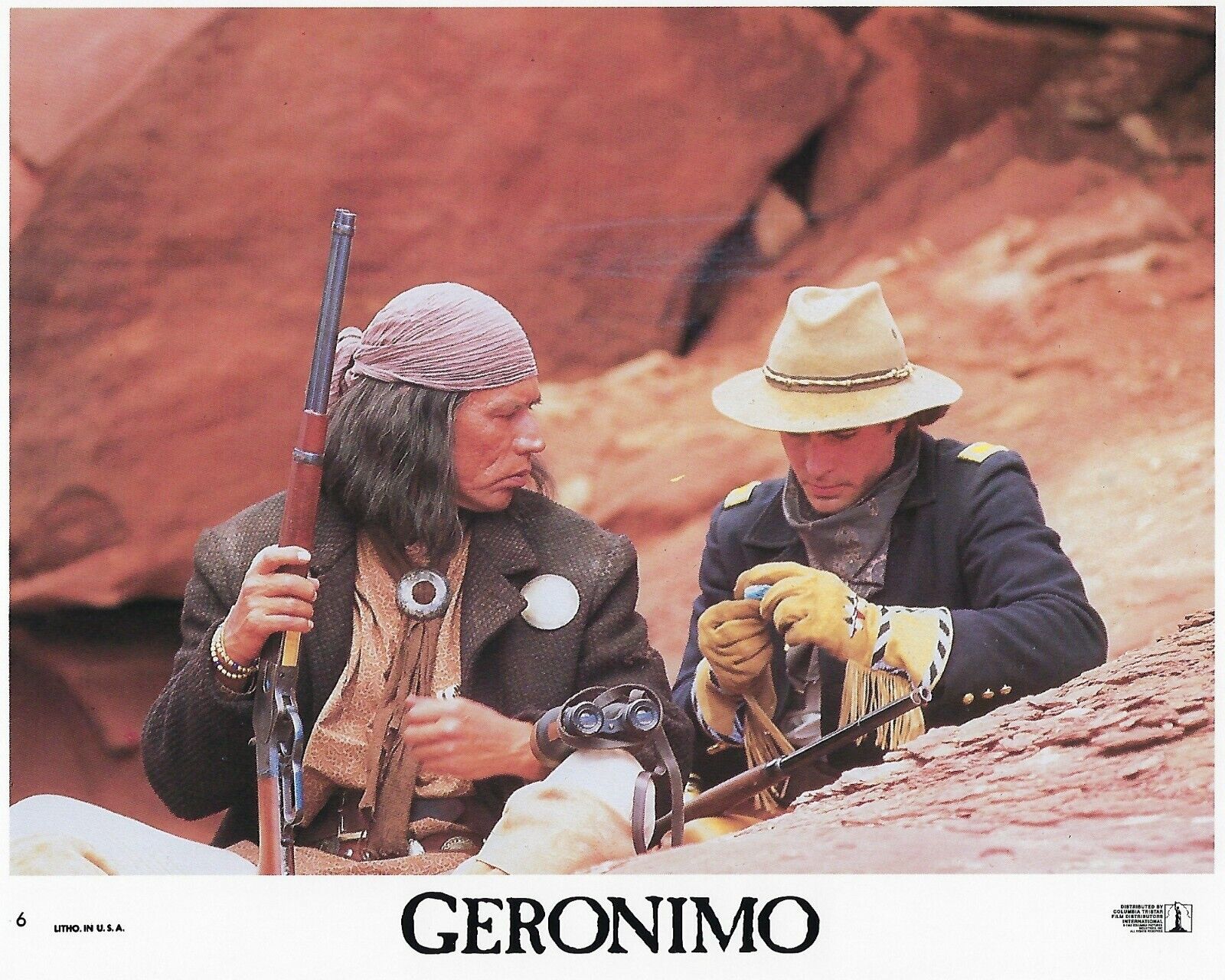 Geronimo Original 8x10 Lobby Card Poster Photo Poster painting 1993 Studi Damon Duvall Patric #6