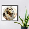Diamond Painting -DIY Round Partial AB Drill Sphinx（35x35cm）