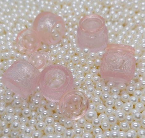 Vintage Style Clear Jar Charm