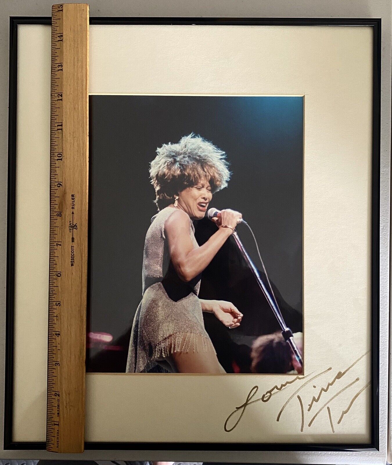 Autographed TINA TURNER Signed Framed Picture Photo Poster painting HUGE Signature Guaranteed