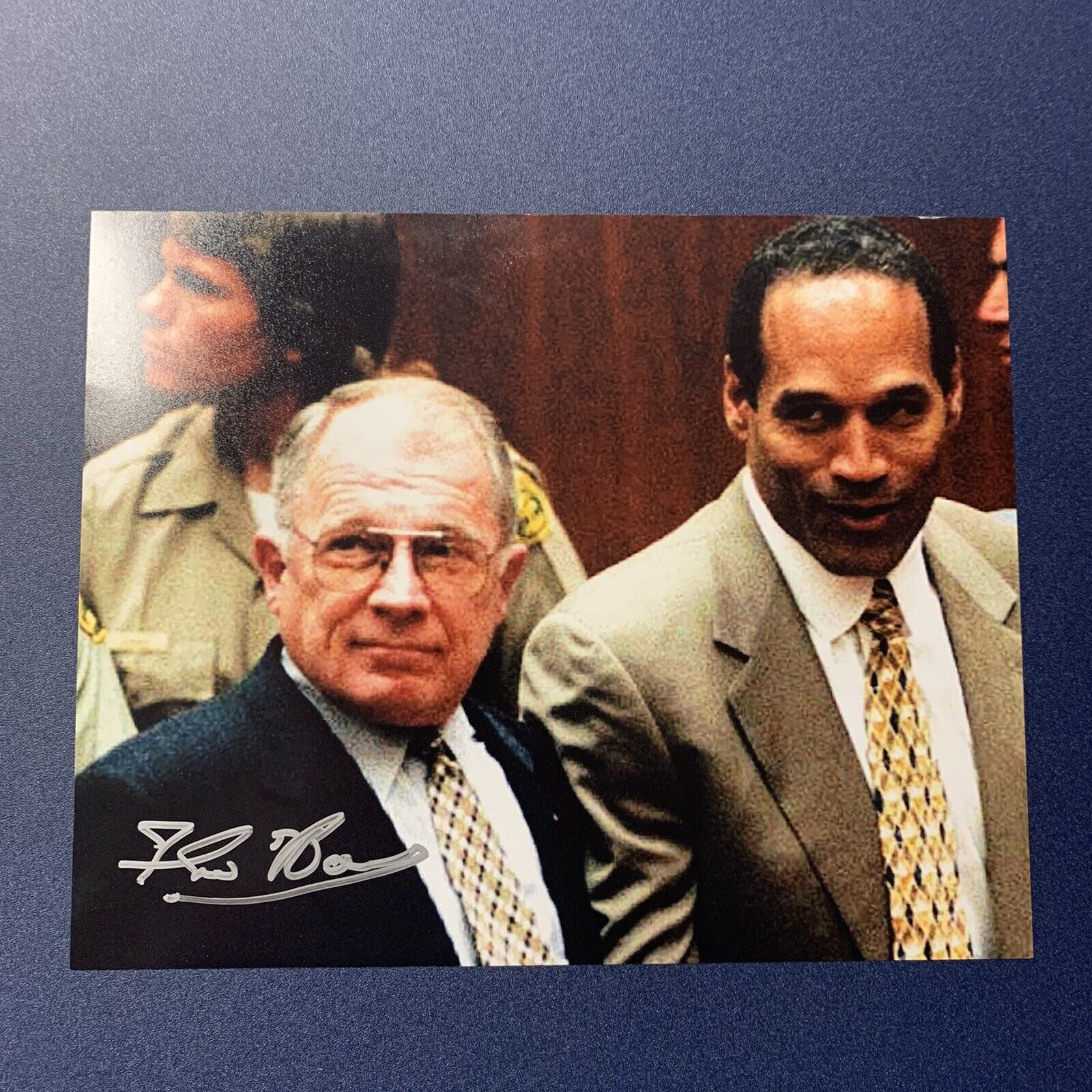 F LEE BAILEY HAND SIGNED 8x10 Photo Poster painting AUTOGRAPHED LAWYER OJ SIMPSON TRIAL RARE COA