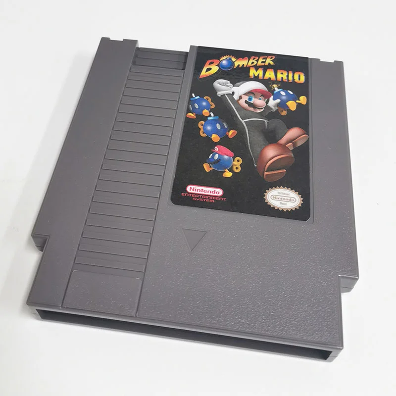 Bomber Mario For Nintendo NES - 8 Bit Game Cartridge