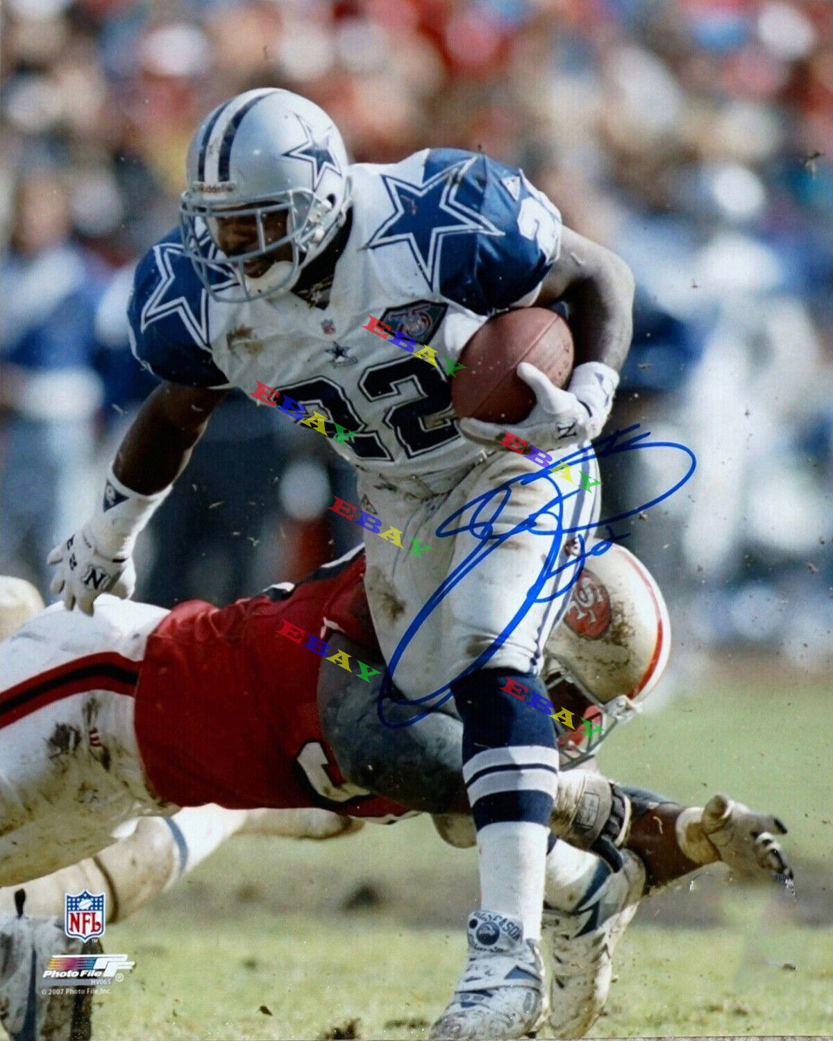 EMMITT SMITH DALLAS COWBOYS Autographed Signed 8x10 Photo Poster painting Reprint