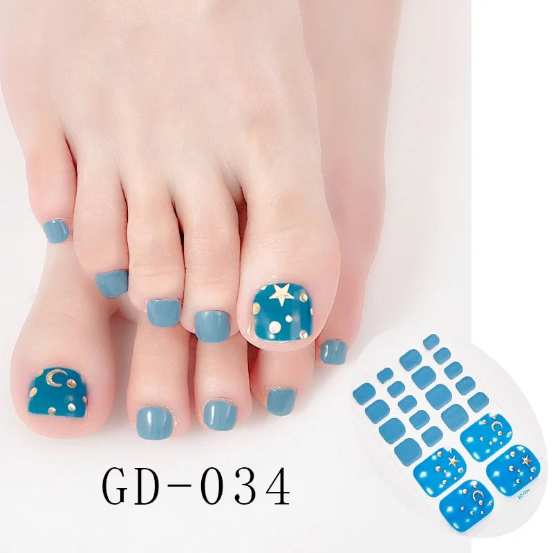 22 Tips/Sheet Minimalist Design Nail Wraps DIY Nail Stickers Designer Nail Decoration Colorful Nail Stickers Nail Tape Nails Art