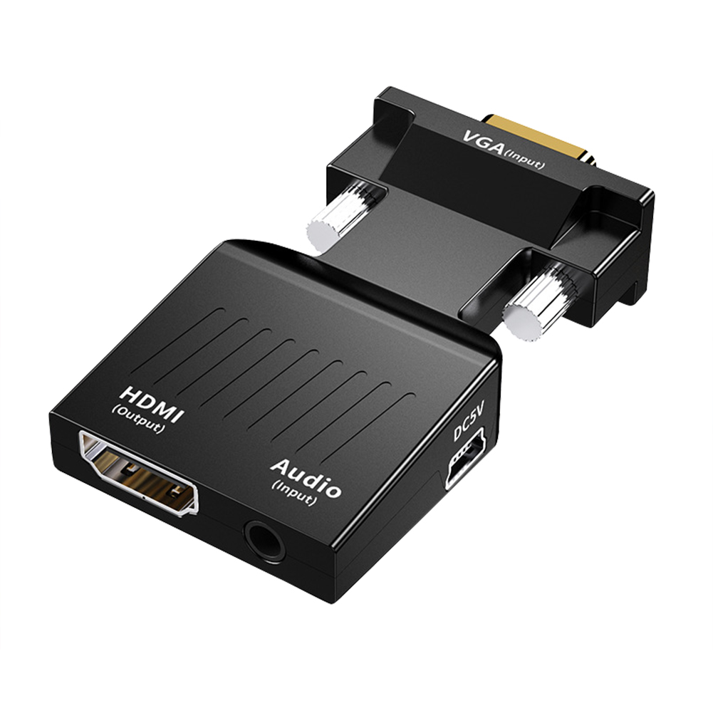 

HW-2217 VGA Male to HDMI 1080P Female Video Converter with Audio Adapter, 501 Original