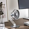 360&deg; Rotatable Folding Desktop Metal Fan Rechargeable