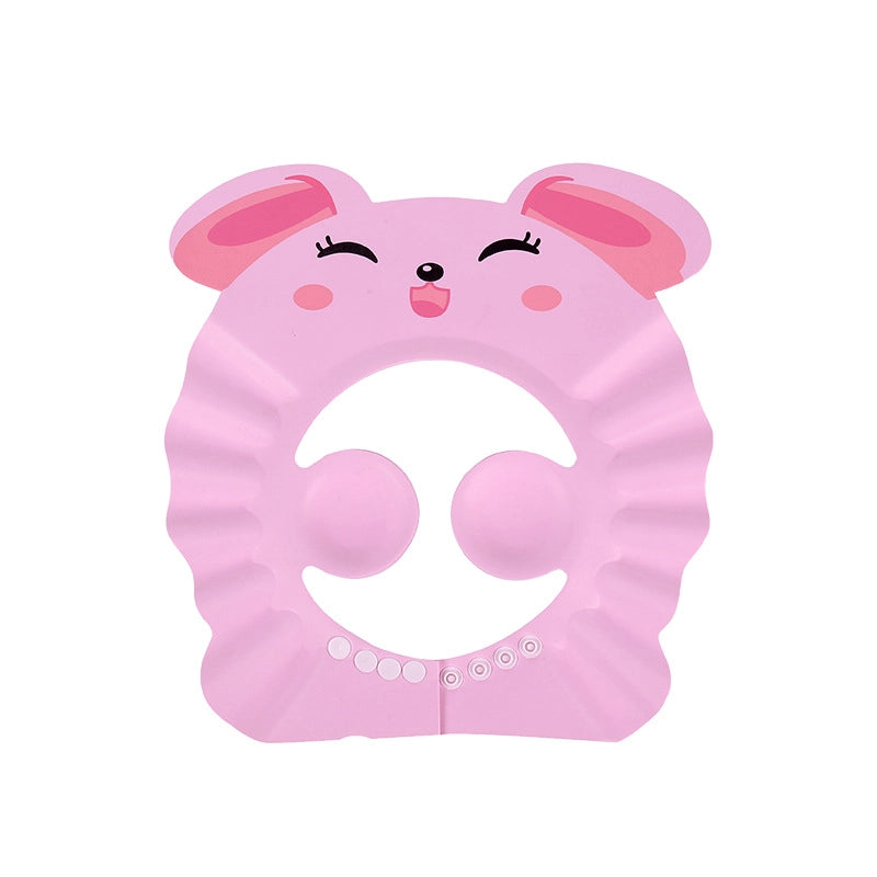 Cute Cartoon Waterproof Ear Protection Shampoo Cap Baby Accessories