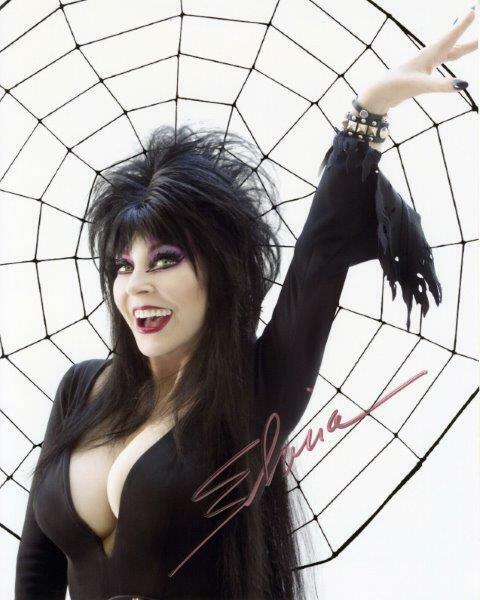 REPRINT - ELVIRA Mistress in the Dark Cassandra Peterson Signed 8 x 10 Photo Poster painting RP