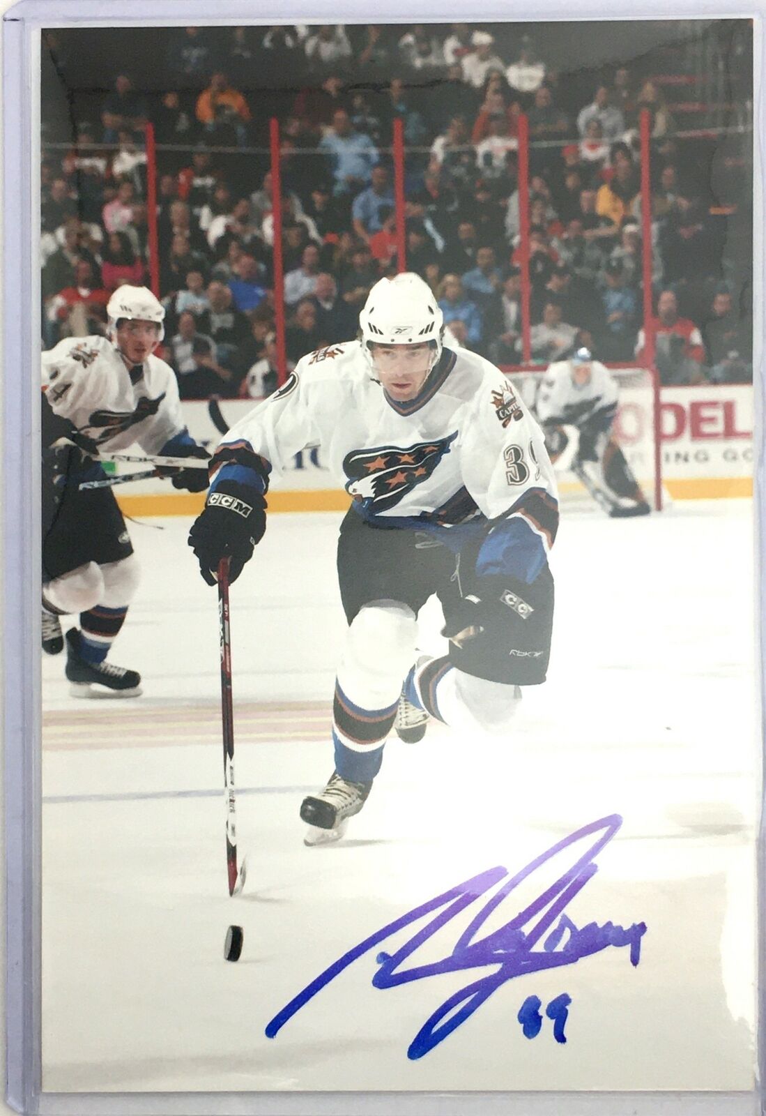 Alexandre Giroux Signed 4x6 Photo Poster painting Rangers Capitals Oilers Blue Jackets Auto