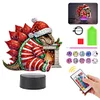 Acryl Weihnachten Dinosaurier doppelseitig - 5d DIY Bastellampe