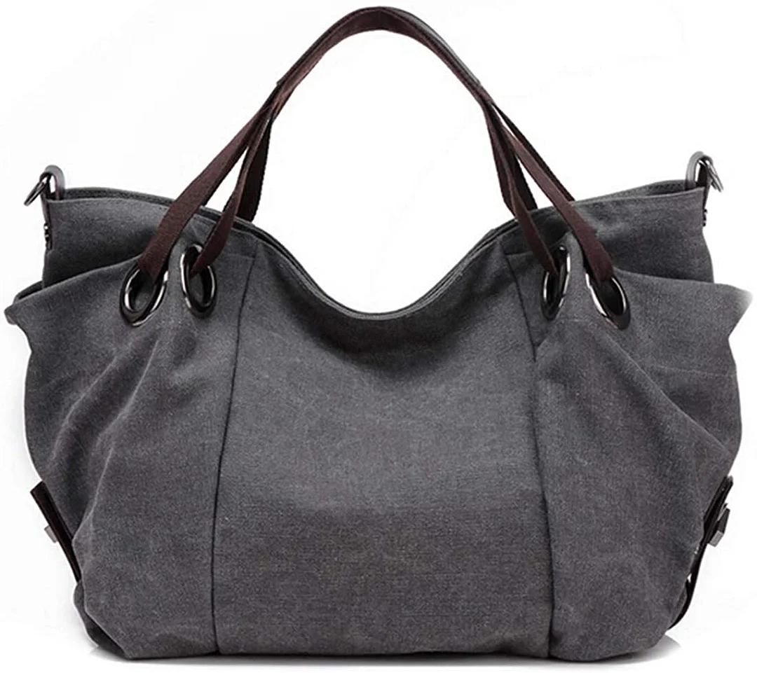 Women's Canvas Hobo Top-handle Bag Crossbody Shoulder Bag, European Style