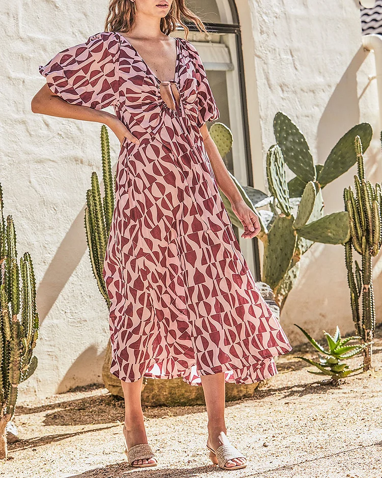 Casual Bohemia All-in-one Printed Dress