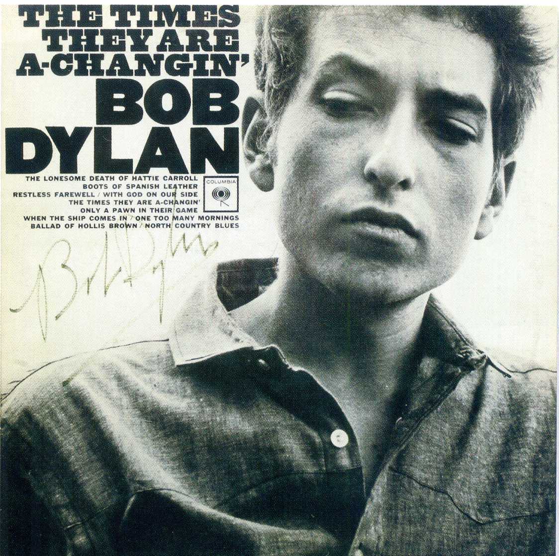 BOB DYLAN Signed 'The Times' Photo Poster paintinggraph - Rock / Pop / Folk Singer - Preprint