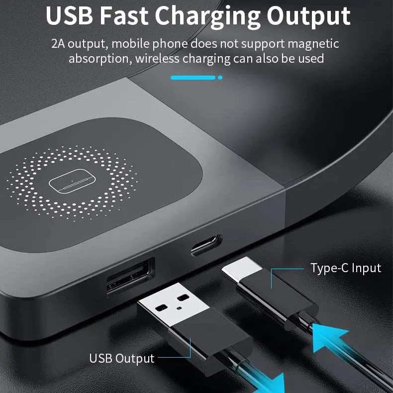 Four-in-one Magnetic Absorption Wireless Charger