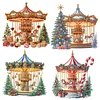 (US Local)4Pack Carousel-Crystal Rhinestone Diamond Painting(30x30cm)