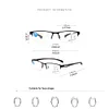 MENS FASHION TITANIUM ULTRA-LIGHT SHOCKPROOF IMPACT-RESISTANT READING GLASSES