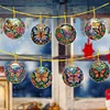 8 PCS Acrylic Single-Sided Diamond Painting Hanging Pendant (Graceful Butterfly)