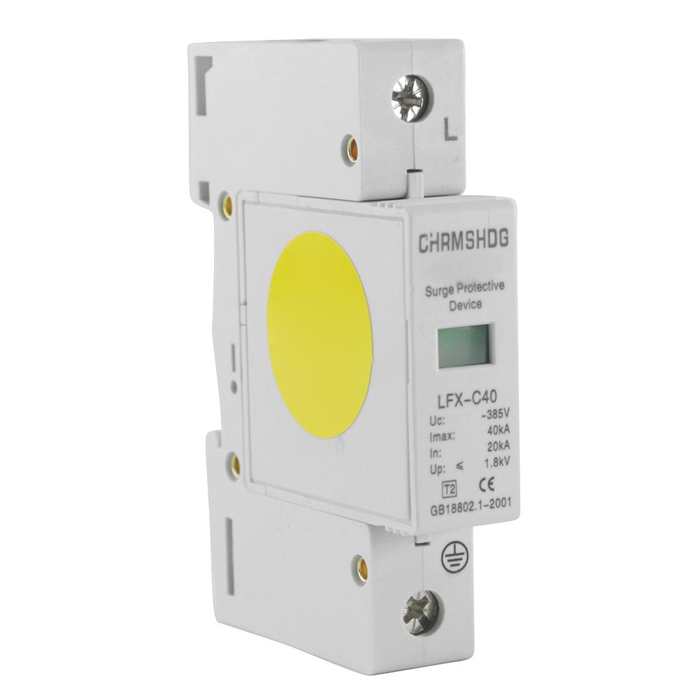 

AC SPD 1P 20KA-40KA C-385V House Surge Protector Arrester Circuit Breakers, 501 Original