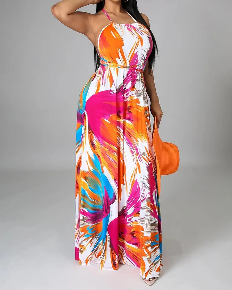 Hanging Wide Loose Casual Women's Dress