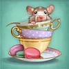Diamond Painting-DIY Full Round Drill Cartoon Mouse(30*30CM)