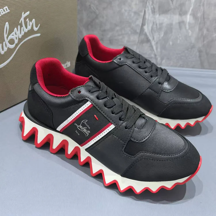 Woman's Red Bottom Sneakers Polyester Round Toe Couples Sneakers VOCOSI VOCOSI