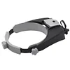 Hands Free Magnifier Adjustable Headband Lluminated Magnifier for Reading Repair